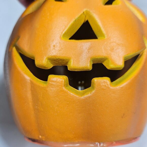 3 Stacked Foam Pumpkins Halloween Jack O Lanterns 1998 Vintage NON WORKING - Picture 13 of 16